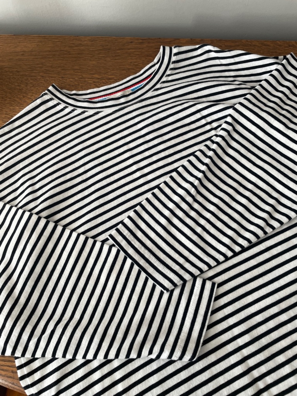 AYR Black & White Striped Long-Sleeve Tee